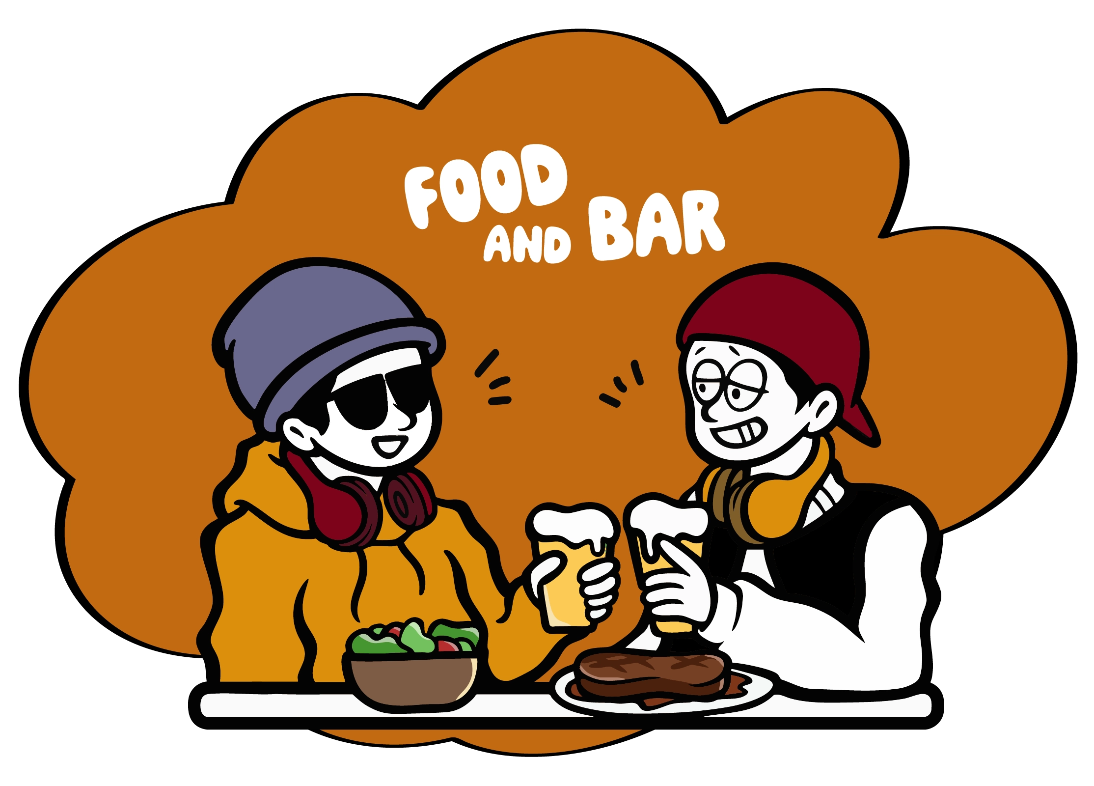 食事と音楽を楽しめるフードバー